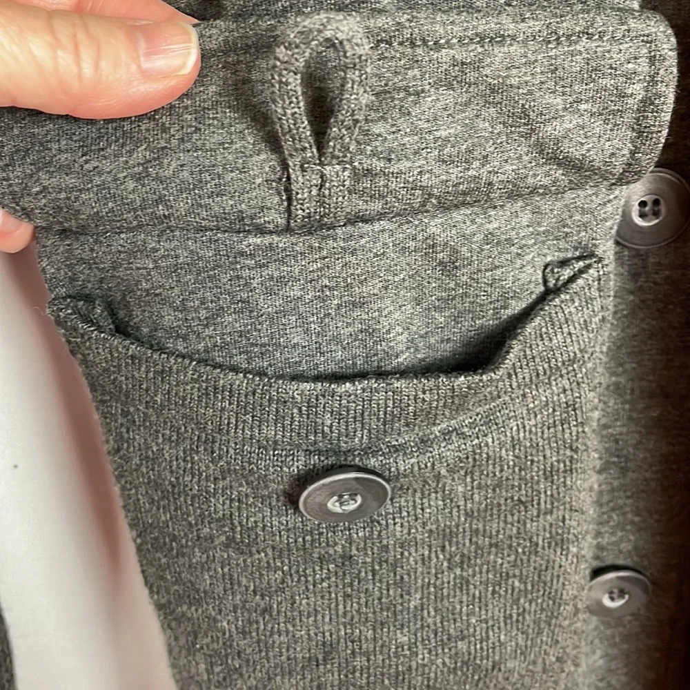 Civil Society We the People Charcoal Sweater w/Zipper and Buttons w/Loop -Medium